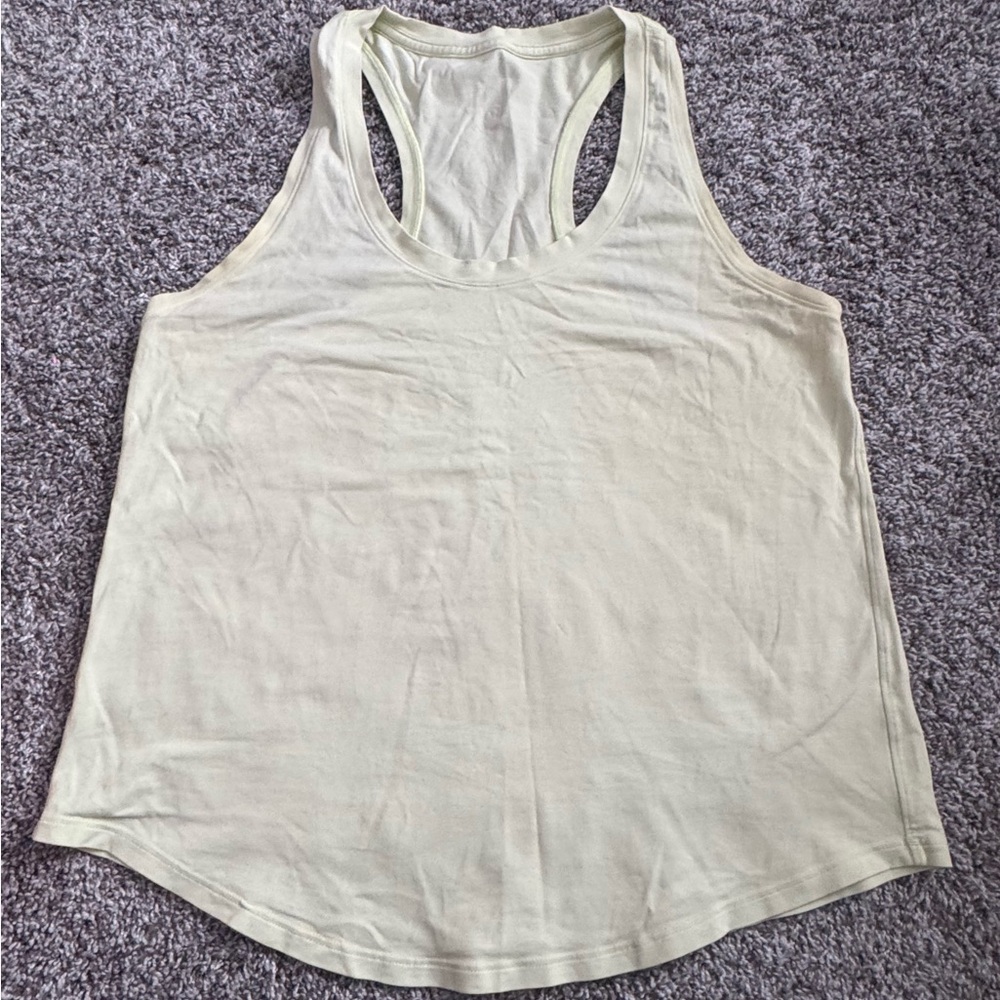 Women's pale yellow Tank Top